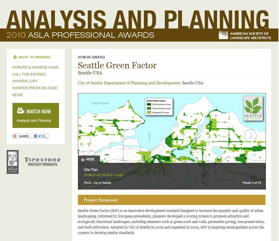 ASLA 2010 Professional Awards