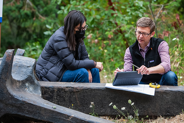 Craig meeting with Maria at Waypoint.