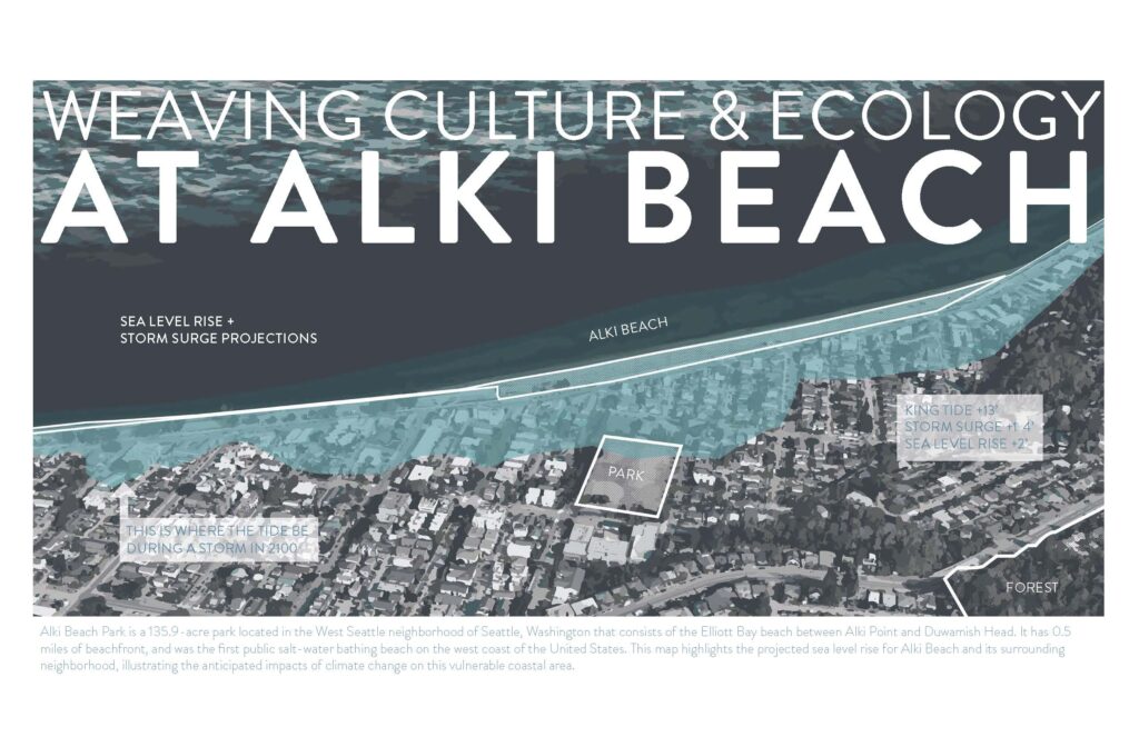 Aerial grayscale of Alki Beach