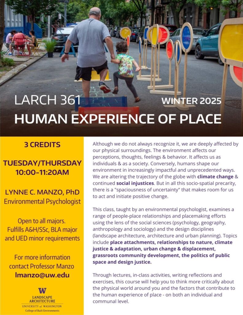 LARCH 361 Human Experience of Place