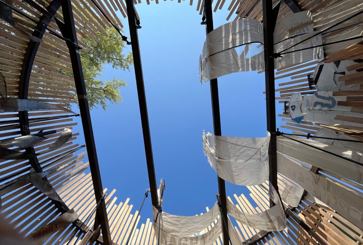 Circular structure unveiled at the 2025 Venice Architecture Biennale