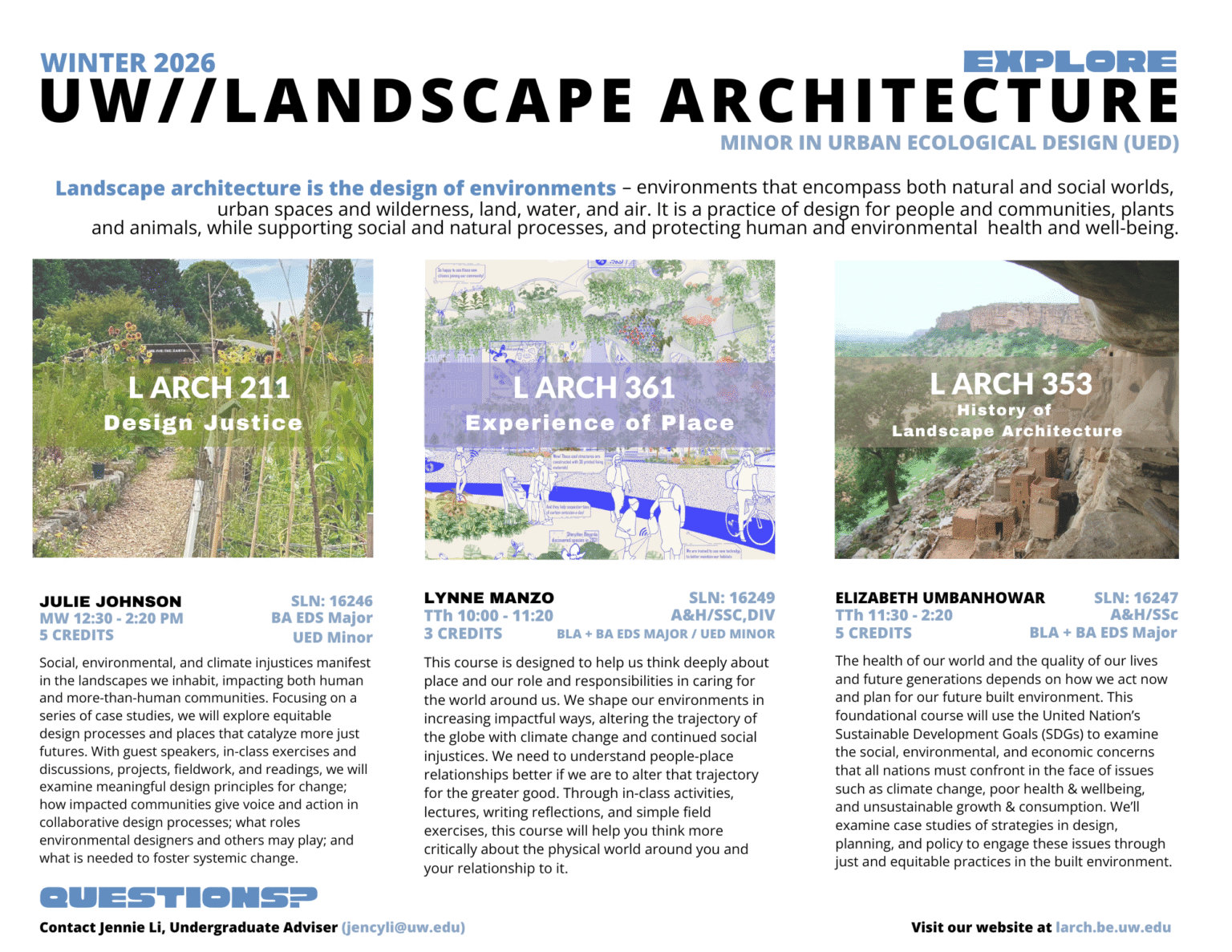 Header Course Landscape Courses - Landscape Architecture