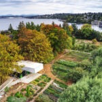 aerial view of Rainier Beach Urban Farm and Wetlands